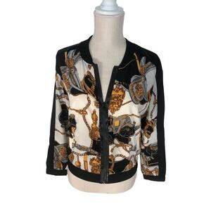 Uniq Avant Garde Print Bomber Jacket - S
